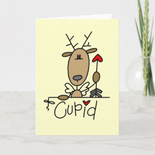 Cupid-Rentier-T-Shirts und Geschenke Feiertagskarte