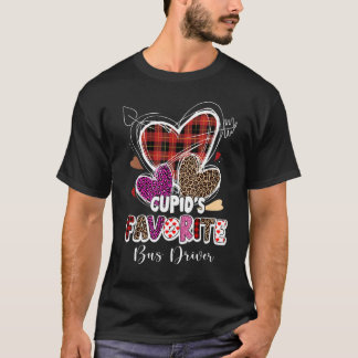 Cupid S Favorite School Busfahrer Red Kariert Vale T-Shirt