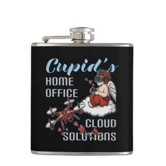 Cupid’s Home Office, Drone Valentine’s Day Flachmann