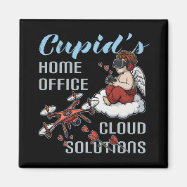 Cupid’s Home Office, Drone Valentine’s Day Magnet