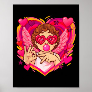 Cupid sagt 67 Meme für Kinder Frauen Männer Jungen Poster