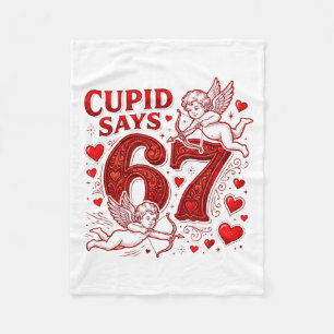 Cupid sagt 67 Süße Lustige Valentinstag 6 7 Paar Fleecedecke