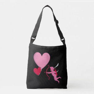 Cupid schießt aufs Herz – Valentinstag Liebe De Tragetaschen Mit Langen Trägern