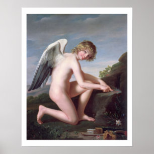 Cupid sharpening his arrows, 1798 (oil on canvas) poster