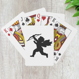Cupid Silhouette Playing Cards Spielkarten