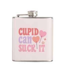 Cupid Sind zum Kotzen es zum sonnigen Valentinstag Flachmann