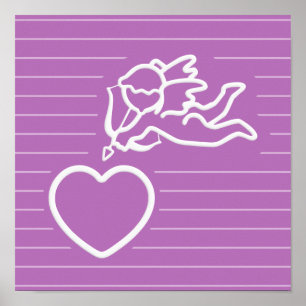 Cupid Strikes benutzerdefiniertes Poster