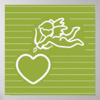 Cupid Strikes benutzerdefiniertes Poster