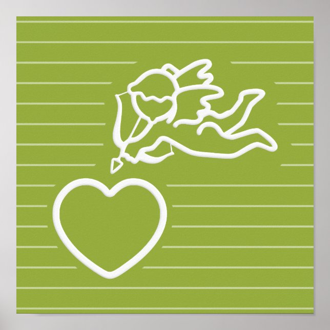 Cupid Strikes benutzerdefiniertes Poster (Vorne)