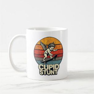 Cupid Stunt Lustige Vintage-Engel Retro-Sonnenunte Kaffeetasse