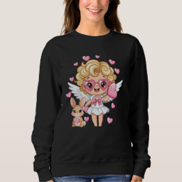 Cupid und Bunny Tanz Sweatshirt