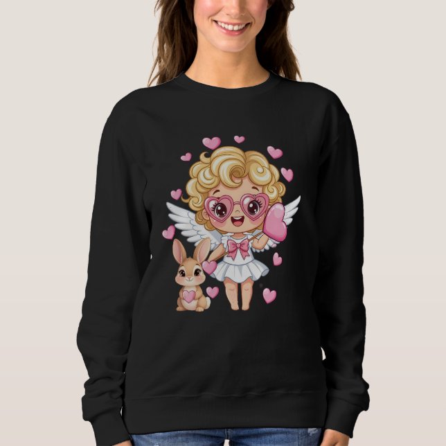 Cupid und Bunny Tanz Sweatshirt (Vorderseite)