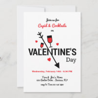 Cupid und Cocktails Valentinstag