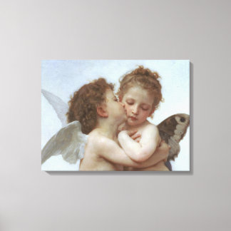 Cupid und Psyche als Kinder Leinwanddruck