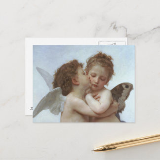Cupid und Psyche als Kinder Postkarte