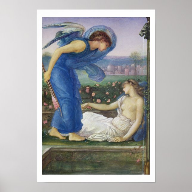 Cupid und Psyche, c.1865 (w/c, Körperfarbe und frü Poster (Vorne)