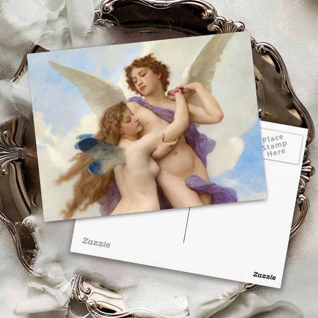 Cupid und Psyche Vintag Bouguereau Postkarte (Von Creator hochgeladen)