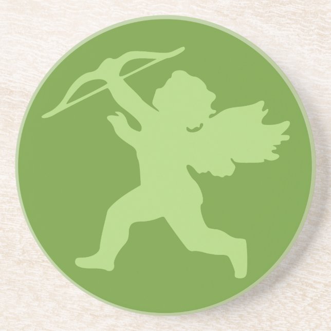 Cupid-Untersetzer Sandstein Untersetzer (Vorne)