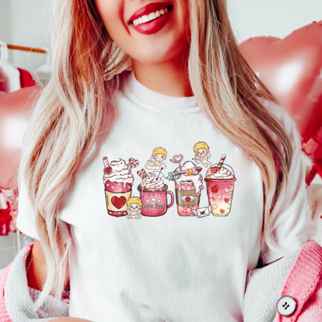 Cupid Valentine-Kaffee T-Shirt (Von Creator hochgeladen)