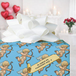 Cupid Valentinsgruß Mit Namen Pixel Art Muster Geschenkpapier