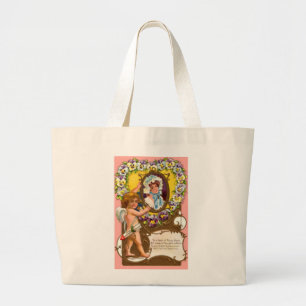 Cupid Vintag Valentine's Day Bag Jumbo Stoffbeutel