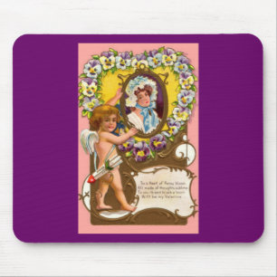 Cupid Vintag Valentine's Mousepad