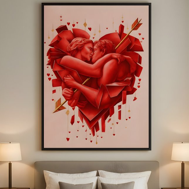 Cupidos Fang - Moderne Romantische Abstrakte Kunst Poster (Von Creator hochgeladen)