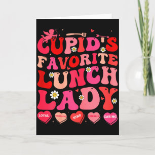 Cupidos Lieblings- Mittagessen-Dame Kantinenmitarb Karte