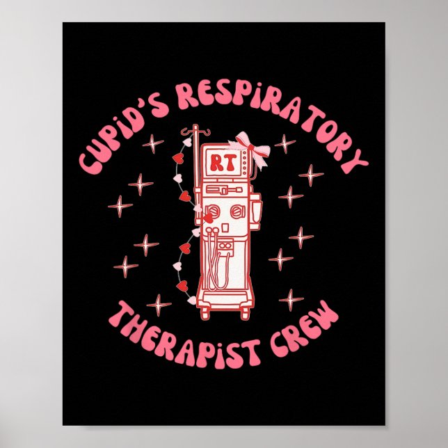Cupid's Atemtherapeutenteam Valentinstag L Poster (Vorne)