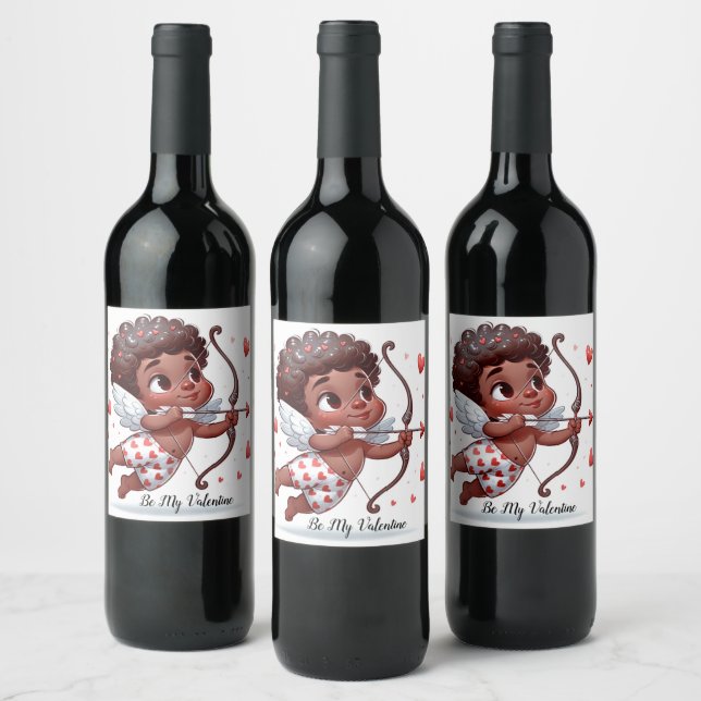 Cupid's Charm ist mein Valentin Weinetikett (Flaschen)