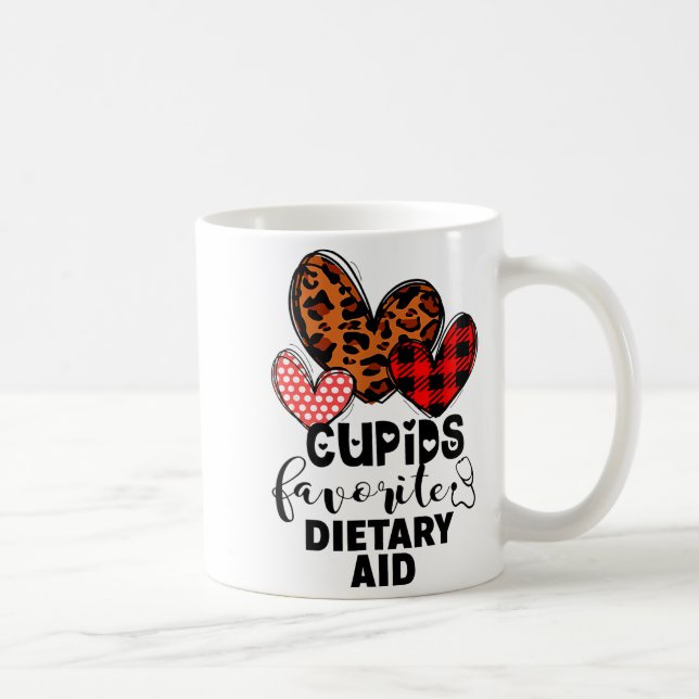 Cupids Favorite Dietary Aid Nurse Gift Valentines  Kaffeetasse (Rechts)