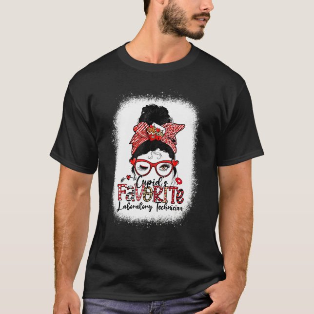 Cupid's Favorite Laboratory Technician Valentine's T-Shirt (Vorderseite)
