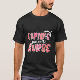 Cupid'S Favorite Nurse Nurse Nursing Day T-Shirt