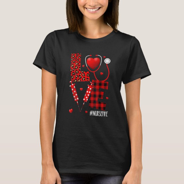 Cupid's Favorite Nurse Valentine Day Nursing Medic T-Shirt (Vorderseite)