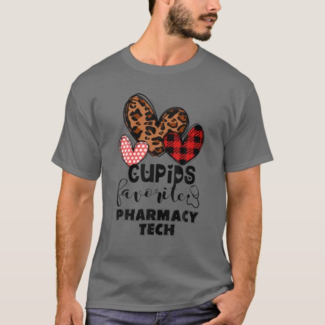 Cupid's Favorite Pharmacy Tech - Pharmacy Tech Val T-Shirt (Vorderseite)