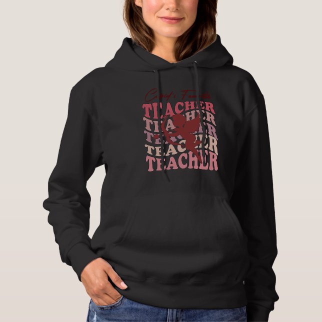 Cupid's Favorite Teacher  Valentines Day Teachers Hoodie (Vorderseite)