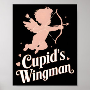 Cupids Flügelmann Lustiges Valentinstag Engel Desi Poster