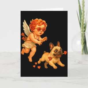 Cupids jagt französische Bulldogge Valentinstag Be Karte