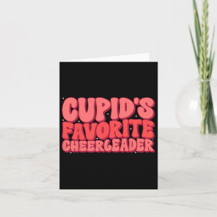Cupids Lieblings-Cheerleader Valentinstag Liebe Ch Karte