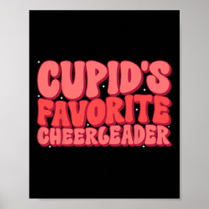 Cupids Lieblings-Cheerleader Valentinstag Liebes-C Poster
