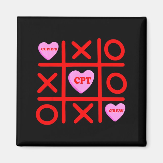 Cupids Lieblings-Cpt-Crew Xoxo Phlebotomist Valent Magnet (Vorne)