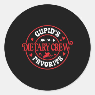 Cupid's Lieblings-Diätkost-Crew Runder Aufkleber