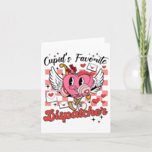 Cupids Lieblings-Dispatcher Retro-Valentins-Versan Karte