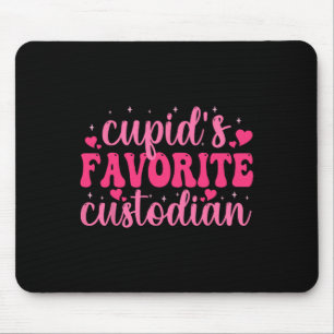 Cupids Lieblings-Hausmeister Valentinstag Liebes-H Mousepad