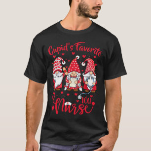 Cupids Lieblings-ICU-Krankenschwester-Gnome Valent T-Shirt