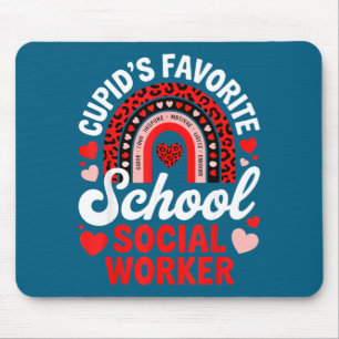 Cupids Lieblings-Schulsozialarbeiter Valentinstag Mousepad