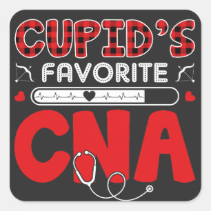 Cupids LieblingsCNA: Aufwertung von Helden Quadratischer Aufkleber