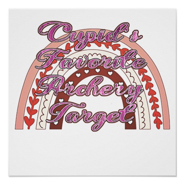 Cupids Lieblingsgebirgsziel - Valentinstag Poster (Vorderseite)