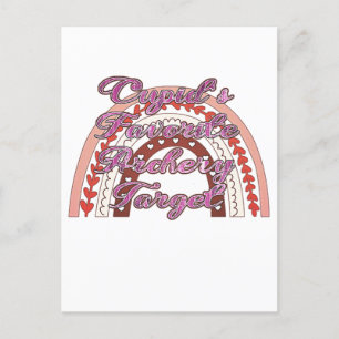 Cupids Lieblingsgebirgsziel - Valentinstag Postkarte