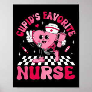 Cupids Lieblingskrankenschwester Bougie Valentinst Poster